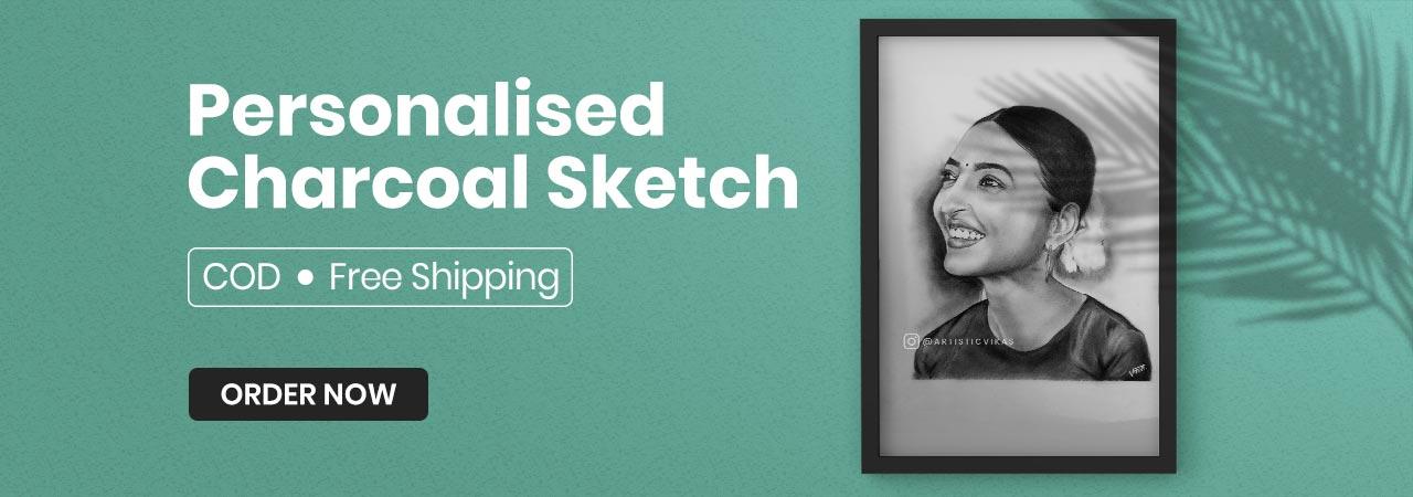 Personalized art gift charcoal gift