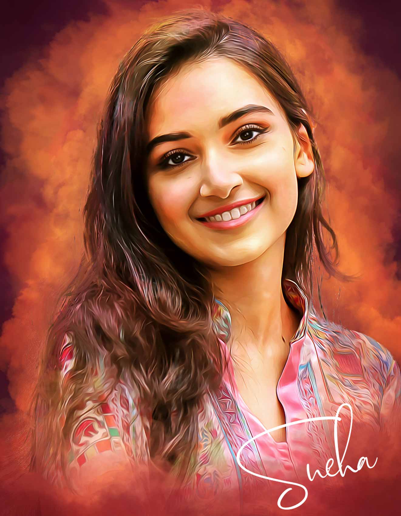 Photo To Painting Digital Art Portrait Gift Online Artfina